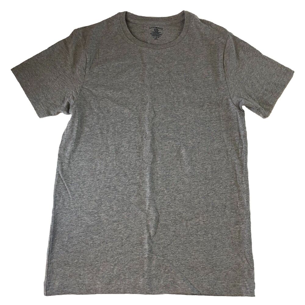 Lucky Brand Sleepwear Men’s Tee Shirt Heather Grey Tag Size Medium NWT